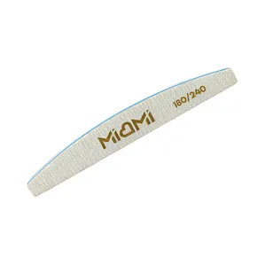 Пилка для нігтів 180/240 грит півмісяць Half Miami