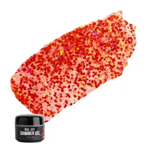 NUB SHIMMER GEL Гель для дизайну 5 г №9 Червоний