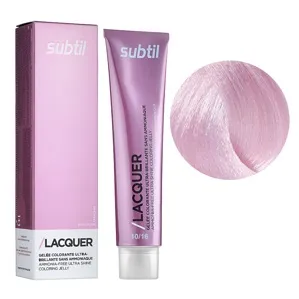 10/16 екстрасвітлий світлий блондин попелясто-червоний Безаміачна тонувальна гелева фарба на кислотній основі, 60 мл LACQUER SUBTIL