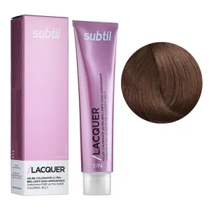 7/74 блондин коричнево-мідний Безаміачна тонувальна гелева фарба на кислотній основі, 60 мл LACQUER SUBTIL