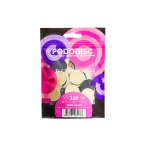 Змінні файли для педикюрного диска на м`якій основі 320 грит EXPERT PODODISC "L" (50 шт) PDFS-25-320 STALEKS PRO