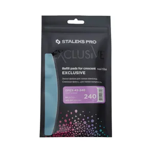 Набір змінних файлів (50шт) для пилки півмісяць 240 грит EXCLUSIVE 42 (DFEX-42-240) STALEKS PRO