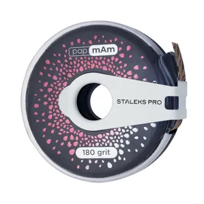 Змінний файл-стрічка papmAm в пластиковій котушці з різаком EXCLUSIVE 180 грит (7 метрів) ATCLux-180 STALEKS PRO