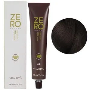 4/9 коричнево-каштановий Крем-фарба для волосся без аміаку, 100 мл ZERO VEGAN Vitality`s