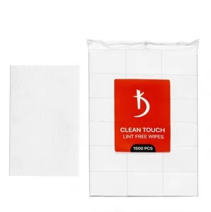 Серветки безворсові, 1500 шт матеріал: поліефірне волокно Clean Touch Lint free Wipes KODI Professional