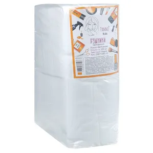 Рушники 40*70 см зі спанлейсу 40 г/м2 (В ПАЧЦІ, ГЛАДКІ, білий колір), 200 шт Panni Mlada