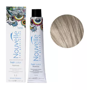 10/00 холодний натуральний платиновий блонд Фарба для волосся перманентна, 100мл Permanent Hair Color Nouvelle