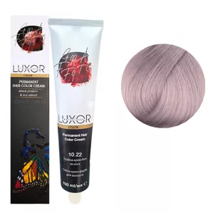 10/22 Платиновий блондин фіолетовий інтенсивний Стійка крем-фарба для волосся, 100мл  Permanent Hair Color Cream LUXOR Professional 