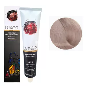 10/23 Платиновий блондин фіолетовий золотистий Стійка крем-фарба для волосся, 100мл  Permanent Hair Color Cream LUXOR Professional 