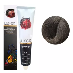 6/1 Темний блондин попелястий  Стійка крем-фарба для волосся, 100мл  Permanent Hair Color Cream LUXOR Professional 