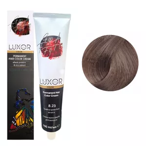 8/23 Світлий блондин фіолетовий золотистий  Стійка крем-фарба для волосся, 100мл  Permanent Hair Color Cream LUXOR Professional 
