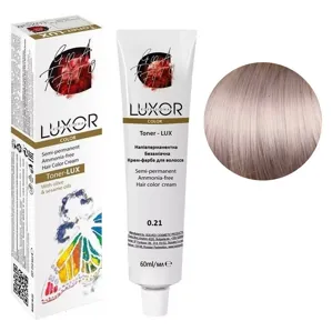 0/21 Тонувальна безаміачна крем-фарба для волосся, 60 мл Toner - LUX Color LUXOR Professional