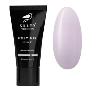 Полігель для нігтів, 30 мл №1 Poly Gel SILLER Proffesional