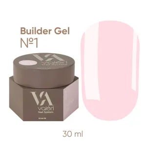VALERI Builder Gel Гель для нарощування 30 мл №001 Нюдовий рожевий 