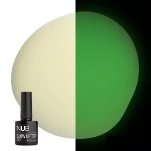 Топ люмінесцентний, 8 мл Glow UP Top Coat NUB