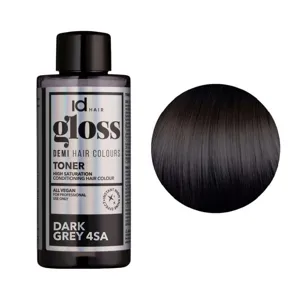 4SA (4/1) Dark Grey Деміперманентна рідка фарба для волосся без аміаку, 75 мл Demi Hair Colours TONER GLOSS ID Hair