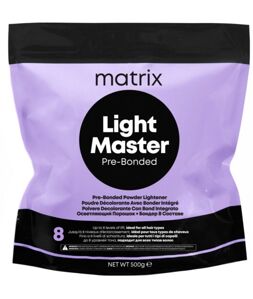 Пудра для освітлення волосся з бондером (Up to 8 levels), 500 г Light Master Pre-Bonded Powder Lightener MATRIX