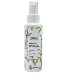 Крем для рук, нігтів та кутикули №3 «Зелений чай», 100 мл TANOYA Парафінотерапія 