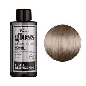 9N (9/0) Light Blonde Деміперманентна рідка фарба для волосся без аміаку, 75 мл Demi Hair Colours TONER GLOSS ID Hair