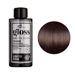 6NA UNI10 (6/01) Деміперманентна рідка фарба для волосся без аміаку, 75 мл Demi Hair Colours TONER GLOSS ID Hair
