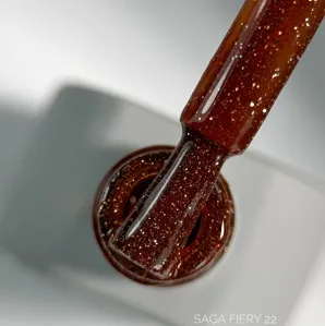 Гель-лак світловідбиваючий, 9 мл №22 Fiery Gel Polish SAGA Professional