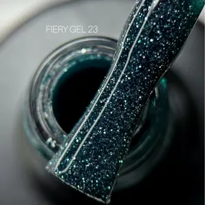 Гель-лак світловідбиваючий, 10 мл №23 Fiery Gel Polish SAGA Professional