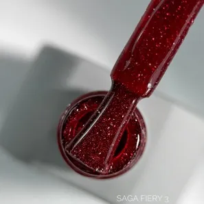 Гель-лак світловідбиваючий, 10 мл №03 Fiery Gel Polish SAGA Professional