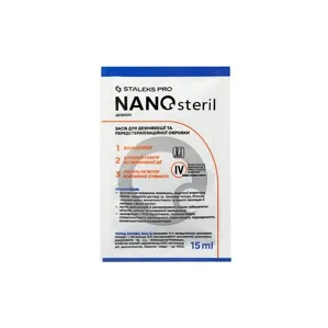 Дезінфекційний засіб САШЕ універсальний (концентрат), 15 мл NANOsteril (DT-15) STALEKS PRO