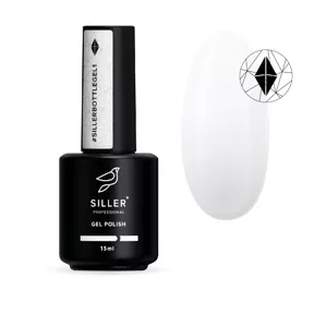 Рідкий гель для укріплення нігтів, 15 мл №01 Білий Bottle Gel SILLER Professional