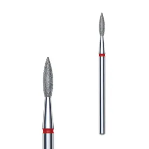 Фреза діамантова ПОЛУМ’Я ГОСТРЕ ЧЕРВОНЕ діаметр 2,1 мм / робоча частина 8 мм EXPERT (FA11R021/8) STALEKS PRO
