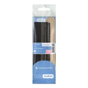 Набір змінних файлів papmAm 180 грит (10 шт) та дерев’яна основа (2 шт) EXPERT 22 (DFCE-22-180/10) STALEKS PRO