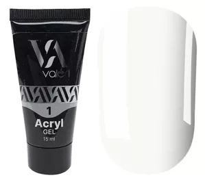 VALERI Acryl Gel Акрил-гель 15 мл №01 Білий