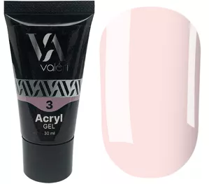 VALERI Acryl Gel Акрил-гель 30 мл №03 Молочно-рожевий