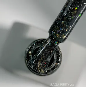 Гель-лак світловідбиваючий, 9 мл №29 Fiery Gel Polish SAGA Professional