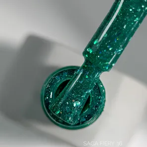 Гель-лак світловідбиваючий, 9 мл №36 Fiery Gel Polish SAGA Professional