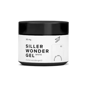 Гель камуфлюючий для нарощування нігтів, 30 мл №002 Білий Wonder Gel One Phase SILLER Professional 