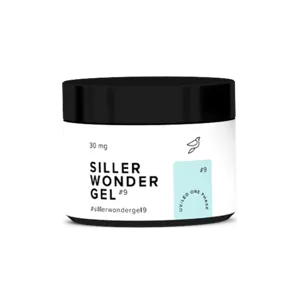 Гель камуфлюючий для нарощування нігтів, 30 мл №009 Ніжно-м`ятний Wonder Gel One Phase SILLER Professional 