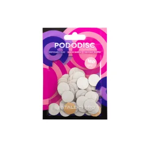 Змінні файли БІЛІ для педикюрного диска 180 грит EXPERT PODODISC "S" (50 шт) PDF-15-180w STALEKS PRO