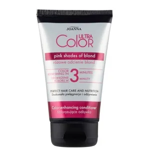 Кондиціонер, що надає відтінку для волосся "Рожеві відтінки", 100 г "Pink Shades Of Blond" Ultra Color Joanna