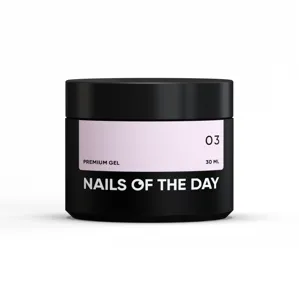 Гель будівельний для нарощування нігтів, 30 мл №03 Колір: Рожево-молочний Premium Gel NAILSOFTHEDAY