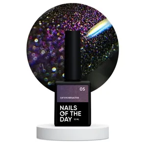 Гель-лак котяче око, світловідбиваючий, 10 мл №05 Cat eye Reflective Gel Polish NAILSOFTHENIGHT 