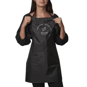 Фартух манікюрний, матеріал: плащівка, колір: чорний SILLER Proffesional