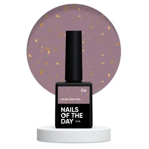 База кольорова з поталлю 10 мл №04 Malbec Potal Base NAILSOFTHEDAY