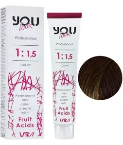 5/00 світлий шатен інтенсивний Крем-фарба стійка з фруктовими кислотами, 100 мл You look Professional