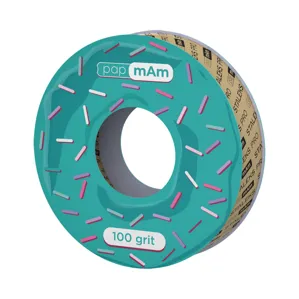 Запасний блок файл-стрічки papmAm БІЛИЙ EXPERT 100 грит для пластикової котушки (7 метрів) ATSC-100w STALEKS PRO