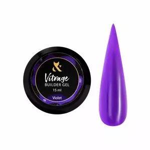 F.O.X Vitrage Builder Gel Вітражний будівельний гель 15мл Violet