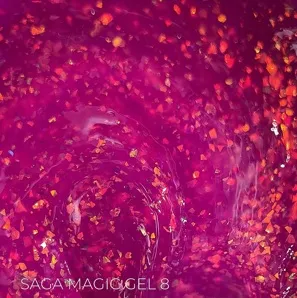 Гель для нарощування нігтів з поталлю, 15 мл №08 Magic Builder Gel SAGA Professional