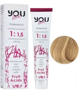 10/8 екстрасвітлий блондин бежевий Крем-фарба стійка з фруктовими кислотами, 100 мл You look Professional
