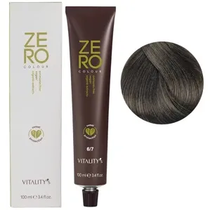 6/7 темний блондин перлинний Крем-фарба для волосся без аміаку, 100 мл ZERO VEGAN Vitality`s