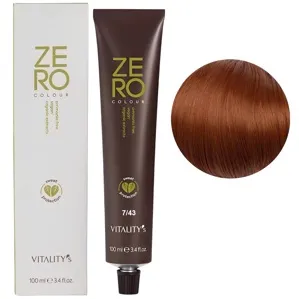 7/43 блондин мідно-золотистий Крем-фарба для волосся без аміаку, 100 мл ZERO VEGAN Vitality`s